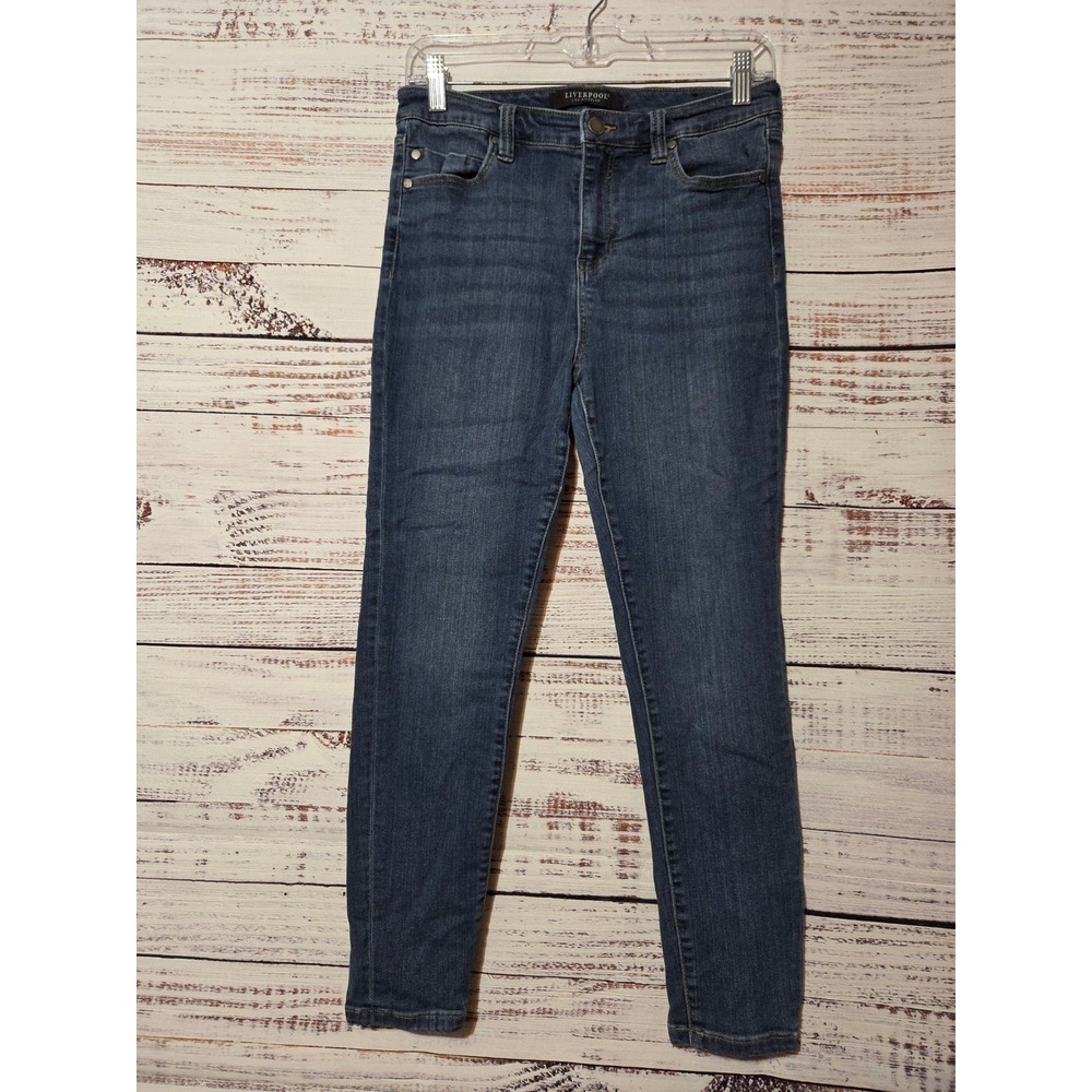 Liverpool Los Angeles Petite Skinny Jeans Dark Wash Blue Size 8/29P Stretch